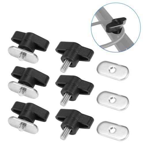 6 Set Kayak Screws Nuts Replacement Kit Canoe Track System Mounting Hardware Accessories for Boats