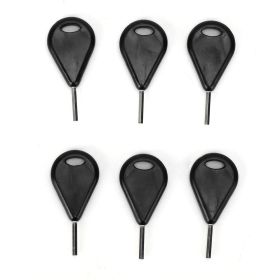 6 Pcs/Pack Surfboard Fin Hex Key Surf Fin Key Surfboard Accessories Surfing EquipmentBlack (Color: black)