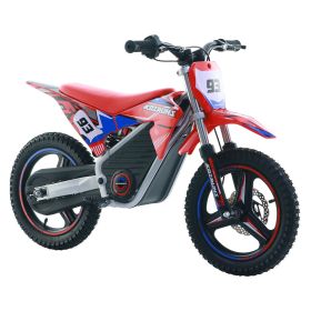 MX-E350 - Motocross Bike For Aged 4-8, 350W Internal Transmission Chassis, Maximum Driving Range Of 18km, RGB Support (Main Material: Steel, Main Color: Red)