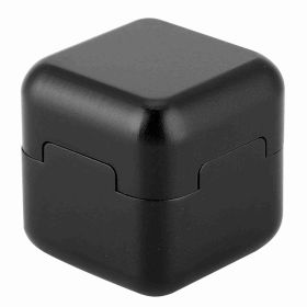 Aluminum Portable Mini Magnetic Cue Tip Chalk Holder Billiard Pool Chalks Carrier (Black) (Color: black)